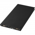 Plate 8000 mAh aluminium power bank, Solid black