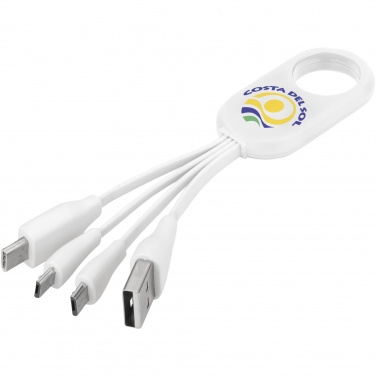 Logotrade business gift image of: Troup 4-in-1 charging cable with type-C tip