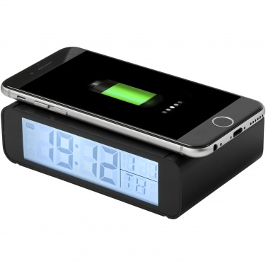 Logo trade promotional merchandise picture of: Seconds 5W wireless charging clock