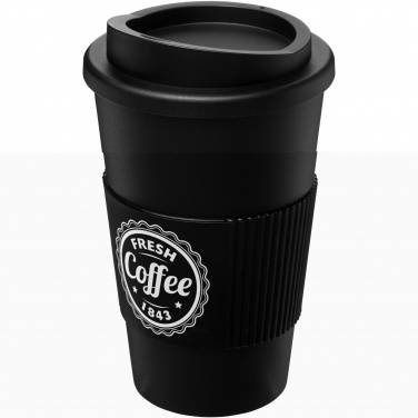 Logo trade business gifts image of: Americano® 350 ml insulated tumbler with grip