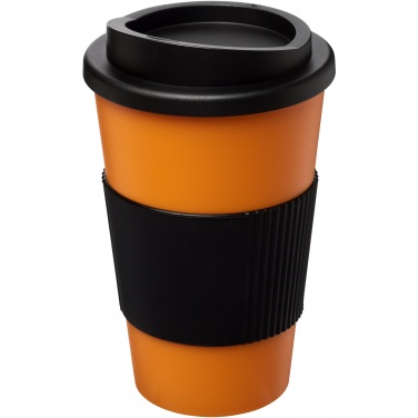 Logo trade promotional giveaways image of: Americano® 350 ml insulated tumbler with grip