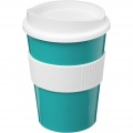 Americano® Medio 300 ml tumbler with grip, Aqua blue / White