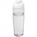 H2O Active® Tempo 700 ml flip lid sport bottle, Transparent / White