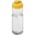 H2O Active® Base 650 ml flip lid sport bottle, Transparent / Yellow