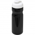 H2O Active® Base 650 ml flip lid sport bottle, Solid black / White