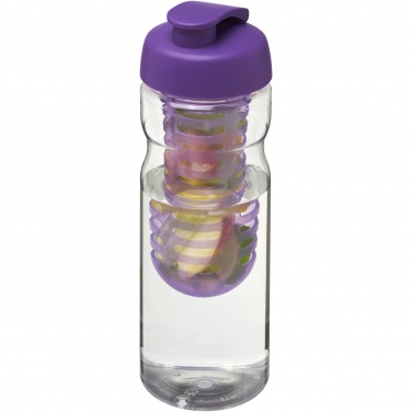 Logo trade promotional giveaways image of: H2O Active® Base 650 ml flip lid sport bottle & infuser