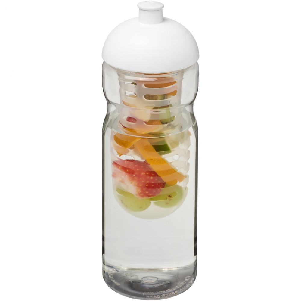 Logo trade promotional merchandise photo of: H2O Active® Base 650 ml dome lid sport bottle & infuser