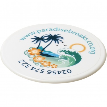 Logo trade promotional merchandise image of: Renzo round plastic coaster