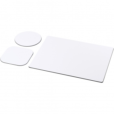 Logo trade promotional merchandise photo of: Brite-Mat® mouse mat and coaster set combo 1