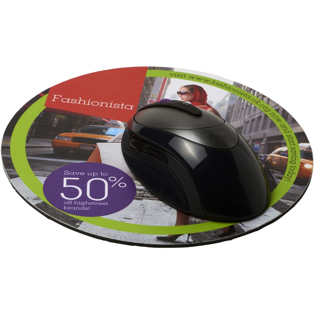 Logotrade promotional merchandise picture of: Q-Mat® round mouse mat