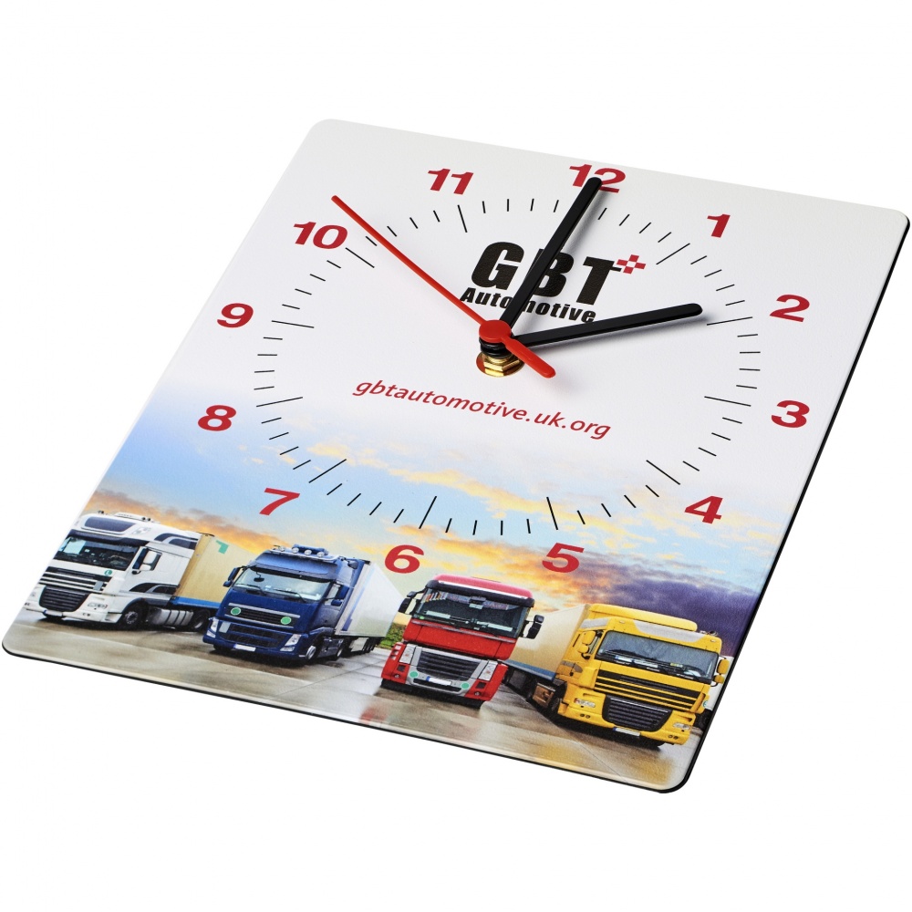 Logotrade promotional giveaway picture of: Brite-Clock® rectangular wall clock