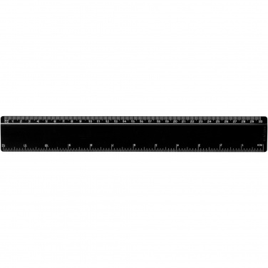 Logotrade promotional product picture of: Terran 30 cm ruler from 100% recycled plastic