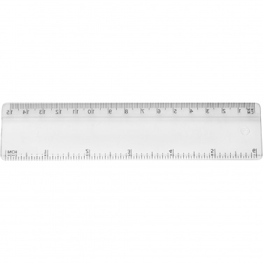 Logo trade promotional giveaway photo of: Renzo 15 cm plastic ruler