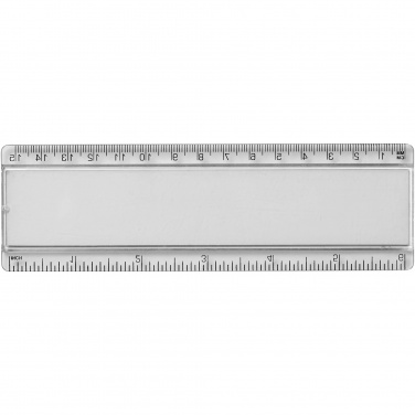 Logo trade promotional gifts picture of: Ellison 15 cm plastic insert ruler