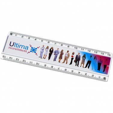 Logotrade promotional gift image of: Ellison 15 cm plastic insert ruler