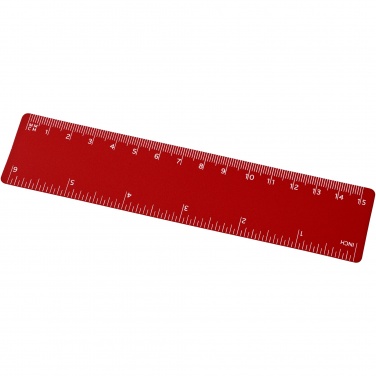 Logo trade promotional gift photo of: Rothko 15 cm plastic ruler