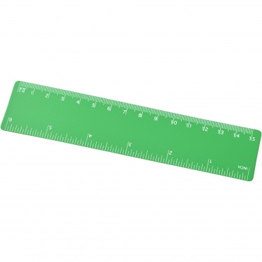 Logo trade promotional items image of: Rothko 15 cm plastic ruler