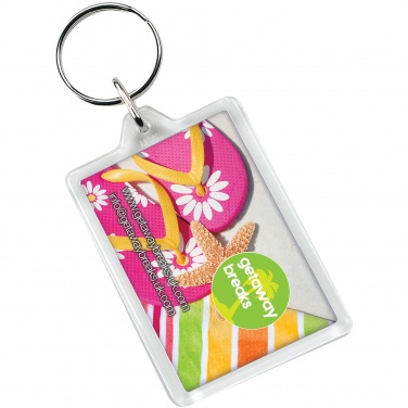 Logo trade promotional merchandise picture of: Vito C1 rectangular keychain