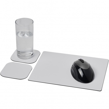 Logo trade corporate gifts picture of: Brite-Mat® mouse mat and coaster set combo 3