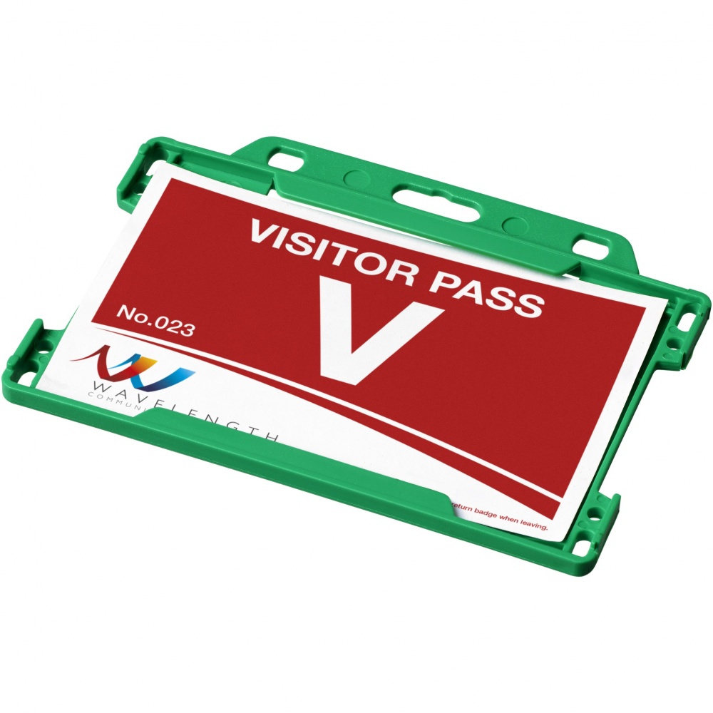 Logo trade promotional items image of: Vega plastic card holder