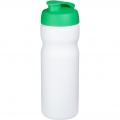 Baseline® Plus 650 ml flip lid sport bottle, White / Green