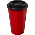 Americano® Recycled 350 ml insulated tumbler, Red / Solid black