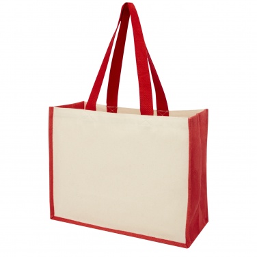 Logo trade advertising products picture of: Varai 320 g/m² canvas and jute shopping tote bag 23L