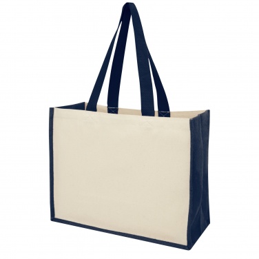 Logo trade promotional merchandise image of: Varai 320 g/m² canvas and jute shopping tote bag 23L