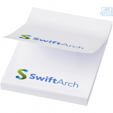 Logo trade promotional items image of: Sticky-Mate® A8 sticky notes 50x75mm