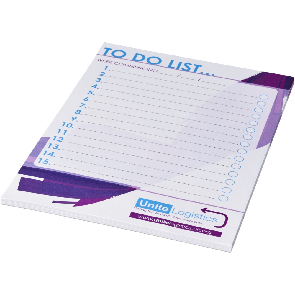 Logo trade promotional giveaways picture of: Desk-Mate® A5 notepad