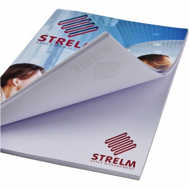 Logo trade promotional items image of: Desk-Mate® A5 notepad wrap over cover