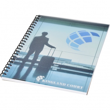 Logo trade promotional products picture of: Desk-Mate® wire-o A5 notebook PP cover