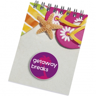 Logo trade promotional giveaways image of: Desk-Mate® spiral A7 notebook