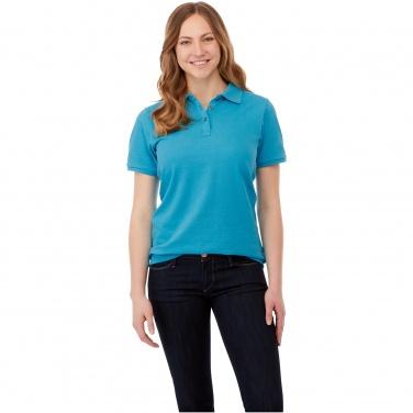 Logotrade promotional gift image of: Beryl short sleeve women's organic recycled polo