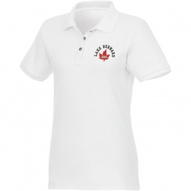 Logotrade corporate gift image of: Beryl short sleeve women's organic recycled polo