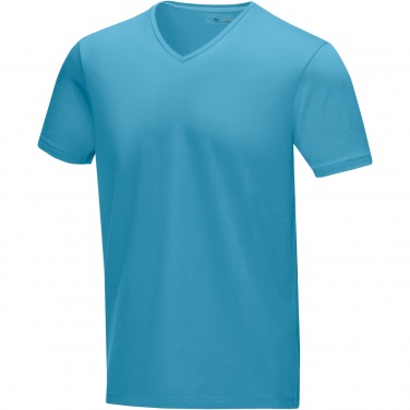 Logo trade promotional merchandise photo of: Kawartha short sleeve men's organic V-neck t-shirt