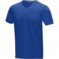 Kawartha short sleeve men's organic V-neck t-shirt, Blue