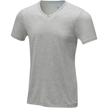 Logotrade promotional item picture of: Kawartha short sleeve men's organic V-neck t-shirt