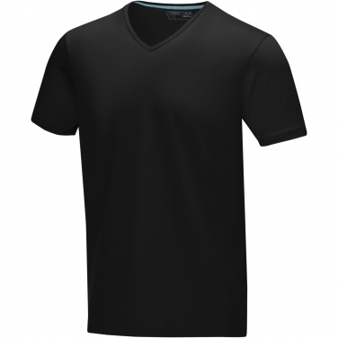 Logo trade promotional giveaways picture of: Kawartha short sleeve men's organic V-neck t-shirt