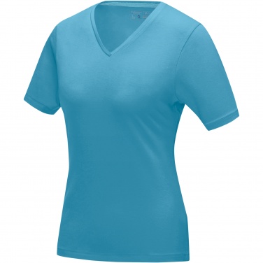 Logo trade advertising products image of: Kawartha short sleeve women's organic V-neck t-shirt