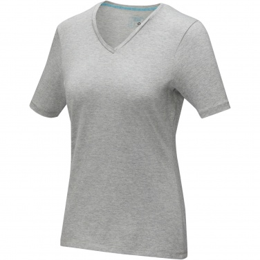 Logotrade promotional merchandise picture of: Kawartha short sleeve women's organic V-neck t-shirt