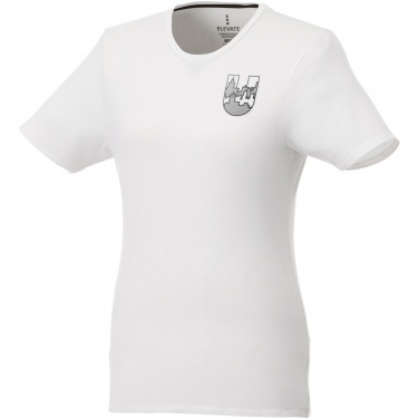 Logo trade promotional giveaways picture of: Balfour short sleeve women's organic t-shirt