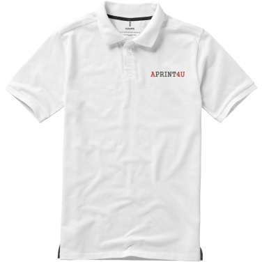 Logo trade corporate gifts image of: Calgary short sleeve men's polo