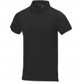 Calgary short sleeve men's polo, Solid black