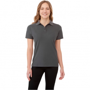 Logo trade promotional giveaways picture of: Helios short sleeve women's polo