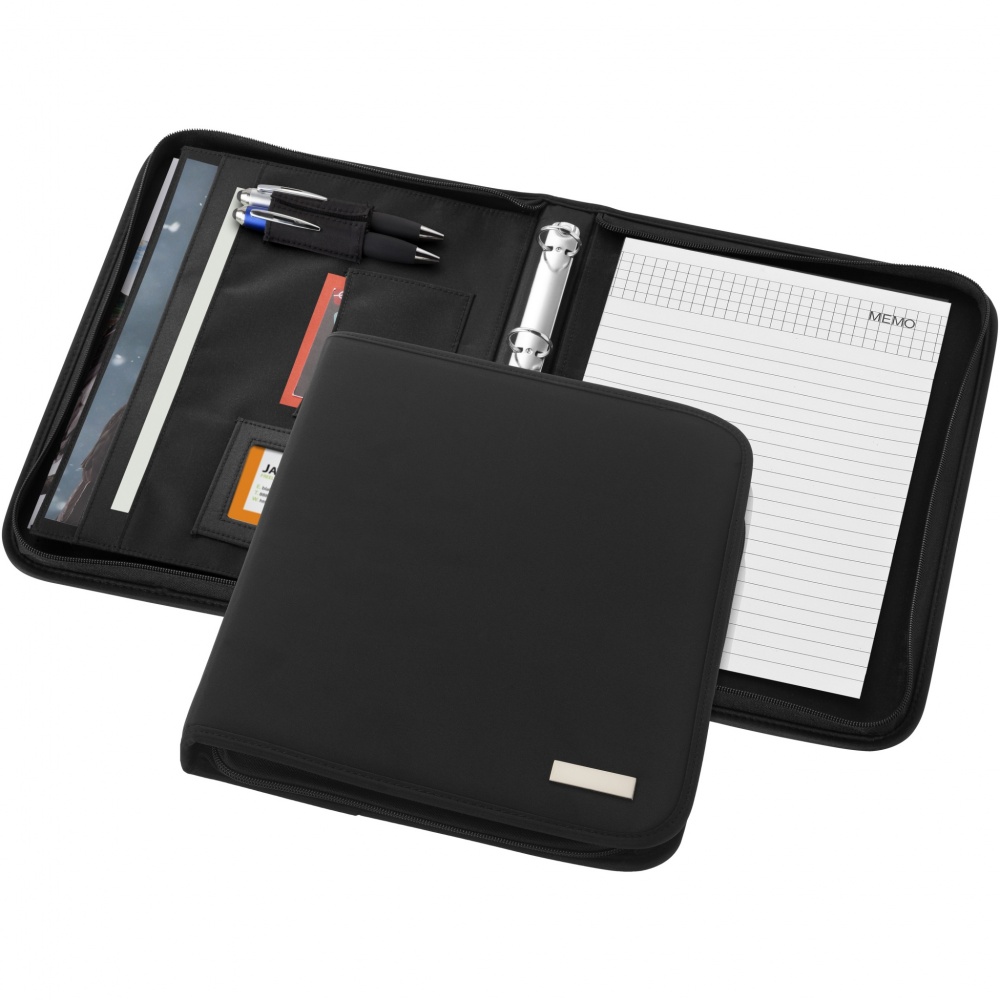 Logo trade business gift photo of: Stanford deluxe A4 zippered portfolio