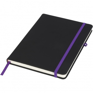 Logo trade promotional giveaways picture of: Noir medium notebook