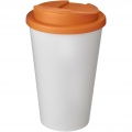 Americano® 350 ml tumbler with spill-proof lid, White / Orange