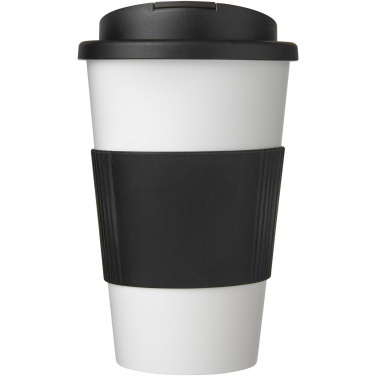 Logo trade promotional products image of: Americano® 350 ml tumbler with grip & spill-proof lid