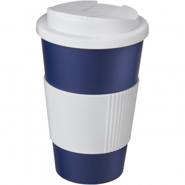 Logo trade promotional giveaways image of: Americano® 350 ml tumbler with grip & spill-proof lid